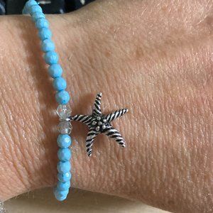 Blue Bead - Starfish braclet